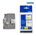 Cinta Brother TZE-S131 | Negro sobre Transparente | 12mm (1/2″) x 8 mts.
