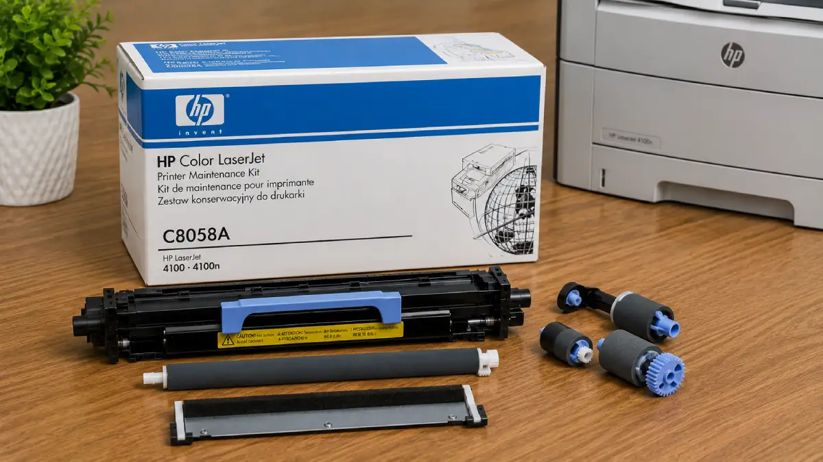 Cómo identificar el momento ideal para cambiar el kit de mantenimiento HP C8058A 1 KIT DE MANT. HP C8058A L.J. 4100 220V